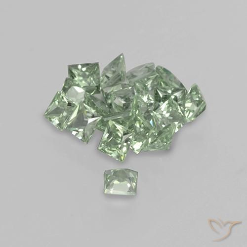 Shop natural 2.31ct Vert clair Saphir gems, Carré, from Tanzanie at GemSelect. In stock, global shipping!