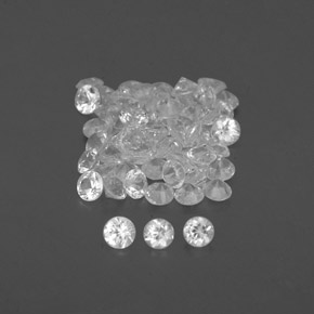 Achetez naturel ct blanc saphir gems, coupe roude, en provenance sri lanka (ceylan) chez gemselect. en stock, livraison internationale!