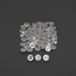 Achetez naturel ct blanc saphir gems, coupe roude, en provenance sri lanka (ceylan) chez gemselect. en stock, livraison internationale!