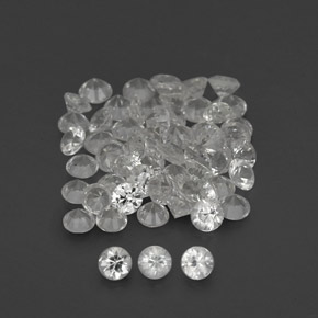Achetez naturel ct blanc saphir gems, coupe roude, en provenance sri lanka (ceylan) chez gemselect. en stock, livraison internationale!