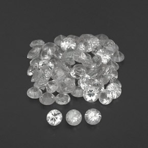 Achetez naturel ct blanc saphir gems, coupe roude, en provenance sri lanka (ceylan) chez gemselect. en stock, livraison internationale!