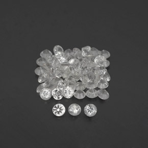 Achetez naturel ct blanc saphir gems, coupe roude, en provenance sri lanka (ceylan) chez gemselect. en stock, livraison internationale!