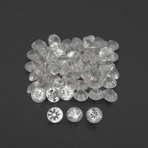 Achetez naturel ct blanc saphir gems, coupe roude, en provenance sri lanka (ceylan) chez gemselect. en stock, livraison internationale!