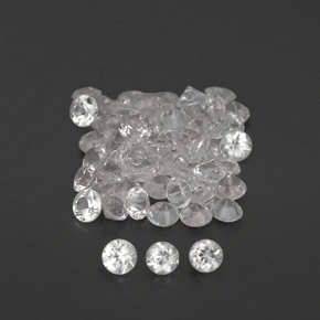 Achetez naturel ct blanc saphir gems, coupe roude, en provenance sri lanka chez gemselect. en stock, livraison internationale!