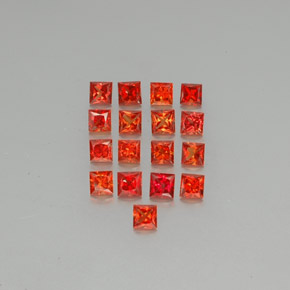 Achetez naturel ct orange saphir gems, carré, en provenance tanzanie (songea) chez gemselect. en stock, livraison internationale!