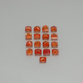 Achetez naturel ct orange saphir gems, carré, en provenance tanzanie (songea) chez gemselect. en stock, livraison internationale!