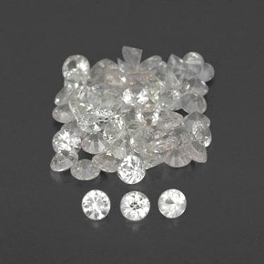 Achetez naturel ct blanc saphir gems, coupe roude, en provenance sri lanka (ceylan) chez gemselect. en stock, livraison internationale!