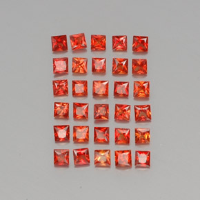 Achetez naturel ct orange saphir gems, carré, en provenance tanzanie (songea) chez gemselect. en stock, livraison internationale!