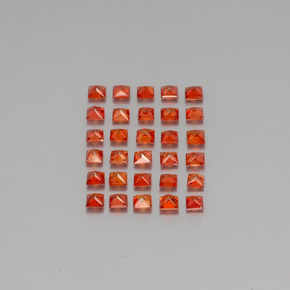 Achetez naturel ct orange saphir gems, carré, en provenance tanzanie (songea) chez gemselect. en stock, livraison internationale!