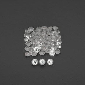 Achetez naturel ct blanc saphir gems, coupe roude, en provenance sri lanka chez gemselect. en stock, livraison internationale!
