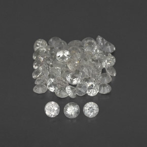 Achetez naturel ct blanc saphir gems, coupe roude, en provenance sri lanka (ceylan) chez gemselect. en stock, livraison internationale!