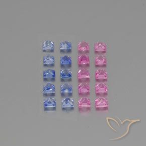 Achetez naturel 2.83ct Multicolore Saphir gems, Carré, En provenance Madagascar chez GemSelect. En stock, livraison internationale!