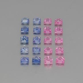 Achetez naturel 4,74ct multicolore saphir gems, carré, en provenance madagascar chez gemselect. en stock, livraison internationale!