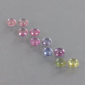 Achetez naturel 2,69ct multicolore saphir gems, coupe roude, en provenance madagascar chez gemselect. en stock, livraison internationale!