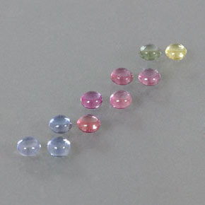 Achetez naturel ct multicolore saphir gems, coupe roude, en provenance madagascar chez gemselect. en stock, livraison internationale!