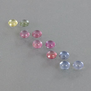 Achetez naturel ct multicolore saphir gems, coupe roude, en provenance madagascar chez gemselect. en stock, livraison internationale!
