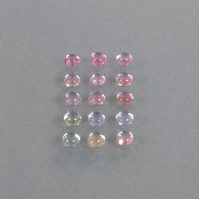 Achetez naturel ct multicolore saphir gems, coupe roude, en provenance madagascar chez gemselect. en stock, livraison internationale!