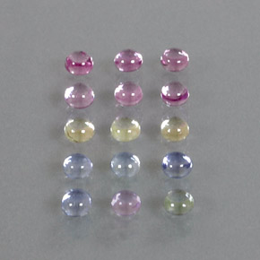 Achetez naturel ct multicolore saphir gems, coupe roude, en provenance madagascar chez gemselect. en stock, livraison internationale!