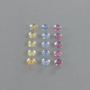 Achetez naturel 2,68ct multicolore saphir gems, coupe roude, en provenance madagascar chez gemselect. en stock, livraison internationale!