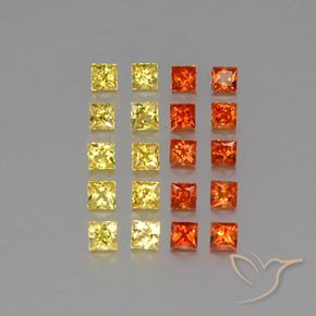Achetez naturel 2,22ct multicolore saphir gems, carré, en provenance tanzanie chez gemselect. en stock, livraison internationale!