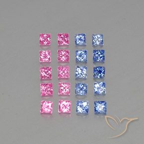 Achetez naturel 4,89ct multicolore saphir gems, carré, en provenance madagascar chez gemselect. en stock, livraison internationale!