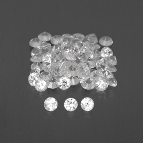 Achetez naturel ct blanc saphir gems, coupe roude, en provenance sri lanka (ceylan) chez gemselect. en stock, livraison internationale!