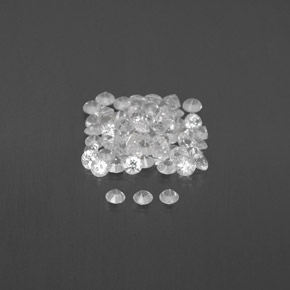 Achetez naturel ct blanc saphir gems, coupe roude, en provenance sri lanka (ceylan) chez gemselect. en stock, livraison internationale!