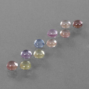 Achetez naturel ct multicolore saphir gems, coupe roude, en provenance madagascar chez gemselect. en stock, livraison internationale!