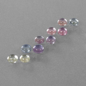 Achetez naturel 3,06ct multicolore saphir gems, coupe roude, en provenance madagascar chez gemselect. en stock, livraison internationale!