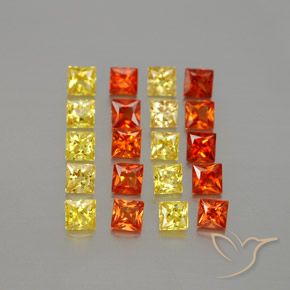 Achetez naturel 2,61ct multicolore saphir gems, carré, en provenance tanzanie chez gemselect. en stock, livraison internationale!