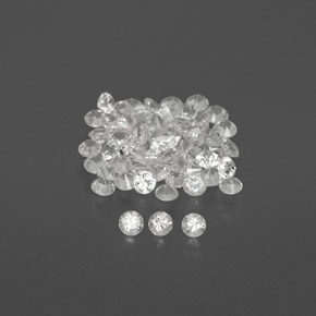 Achetez naturel ct blanc saphir gems, coupe roude, en provenance sri lanka chez gemselect. en stock, livraison internationale!