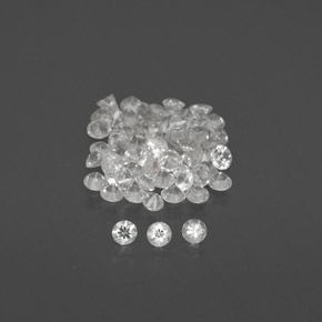 Achetez naturel ct blanc saphir gems, coupe roude, en provenance sri lanka chez gemselect. en stock, livraison internationale!