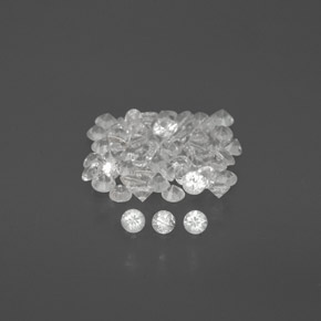 Achetez naturel ct blanc saphir gems, coupe roude, en provenance sri lanka (ceylan) chez gemselect. en stock, livraison internationale!