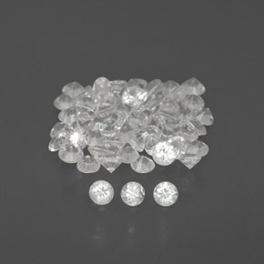 Achetez naturel ct blanc saphir gems, coupe roude, en provenance sri lanka (ceylan) chez gemselect. en stock, livraison internationale!