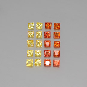 Achetez naturel 1,73ct multicolore saphir gems, carré, en provenance tanzanie chez gemselect. en stock, livraison internationale!