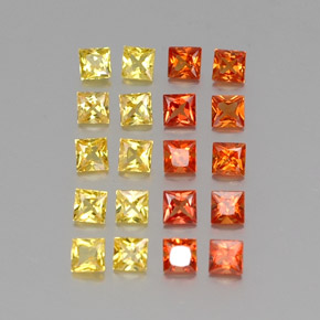 Achetez naturel 1,73ct multicolore saphir gems, carré, en provenance tanzanie chez gemselect. en stock, livraison internationale!