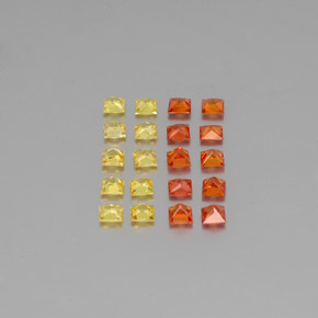 Achetez naturel 1,73ct multicolore saphir gems, carré, en provenance tanzanie chez gemselect. en stock, livraison internationale!