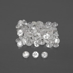 Achetez naturel ct blanc saphir gems, coupe roude, en provenance sri lanka chez gemselect. en stock, livraison internationale!