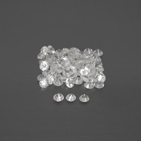 Achetez naturel ct blanc saphir gems, coupe roude, en provenance sri lanka chez gemselect. en stock, livraison internationale!