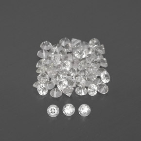 Achetez naturel ct blanc saphir gems, coupe roude, en provenance sri lanka (ceylan) chez gemselect. en stock, livraison internationale!