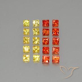 Achetez naturel 2,78ct multicolore saphir gems, carré, en provenance sri lanka chez gemselect. en stock, livraison internationale!