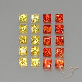 Achetez naturel 2,78ct multicolore saphir gems, carré, en provenance sri lanka chez gemselect. en stock, livraison internationale!