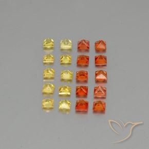 Achetez naturel 2,78ct multicolore saphir gems, carré, en provenance sri lanka chez gemselect. en stock, livraison internationale!