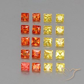 Achetez naturel 2,81ct multicolore saphir gems, carré, en provenance sri lanka chez gemselect. en stock, livraison internationale!