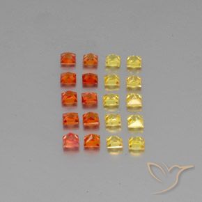 Achetez naturel 2,81ct multicolore saphir gems, carré, en provenance sri lanka chez gemselect. en stock, livraison internationale!