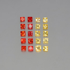 Achetez naturel ct multicolore saphir gems, carré, en provenance sri lanka (ceylan) chez gemselect. en stock, livraison internationale!