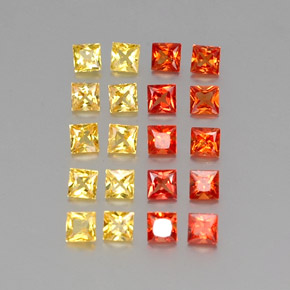 Achetez naturel 1,69ct multicolore saphir gems, carré, en provenance sri lanka chez gemselect. en stock, livraison internationale!