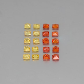 Achetez naturel 1,69ct multicolore saphir gems, carré, en provenance sri lanka chez gemselect. en stock, livraison internationale!