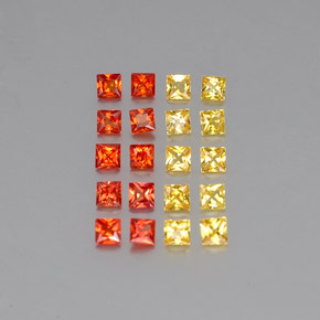 Achetez naturel ct multicolore saphir gems, carré, en provenance sri lanka (ceylan) chez gemselect. en stock, livraison internationale!