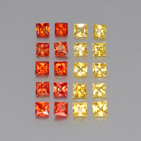 Achetez naturel ct multicolore saphir gems, carré, en provenance sri lanka (ceylan) chez gemselect. en stock, livraison internationale!